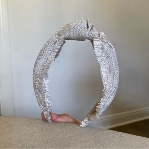 J Crew Knotted Headband with Frayed Edges